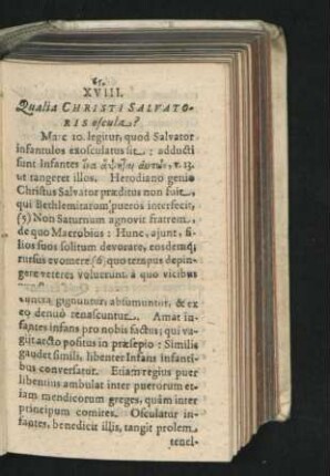 XVIII. Qualia Christi Salvatoris oscula?