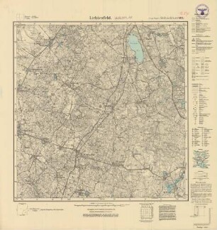 1687 (alte Nr.: 401) Lichtenfeld, Meßtischblatt (4cm - Karte)