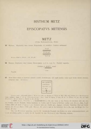 Bisthum Metz