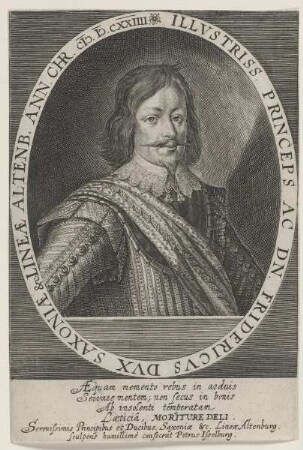 Bildnis des Fridericvs, Herzog von Sachsen-Altenburg
