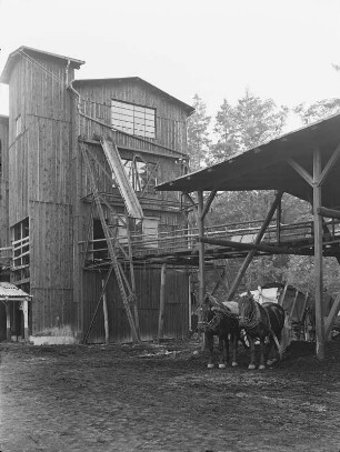 Sortierung und Landverkauf : Braunkohlegebiet Leipnitz (bei Leipzig). Braunkohlewerk, Sortierung und Landverkauf
