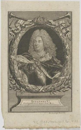 Bildnis des Iohannes V., Portugalliae et Algarbiae Rex