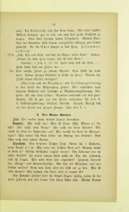 9. Der Name Gottes
