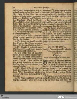 Die andere Predigt, Am XXI. Sonntage nach Trinitatis.