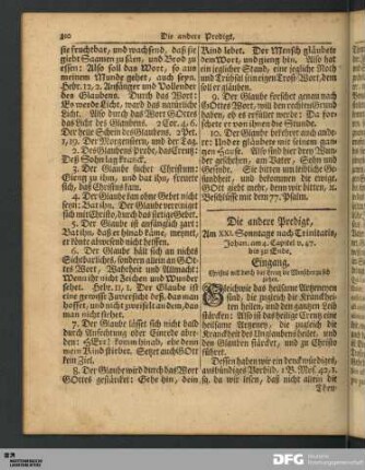 Die andere Predigt, Am XXI. Sonntage nach Trinitatis.