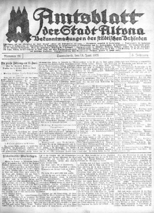 Nummer 24 : Sonnabend, den 13. Juni 1925