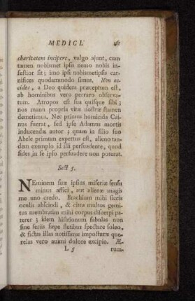 Sect. 5. [In alienis miseriis , & ægritudinibus consolandis ; in amicitia colenda.]