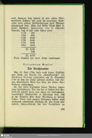 Dreizehntes Kapitel: Die Großmutter