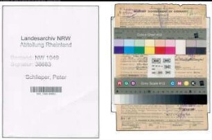 Entnazifizierung Peter Schlieper , geb. 09.12.1919 (Prokurist)