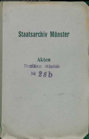 Dechantenwahl, Präbenden, Archiv