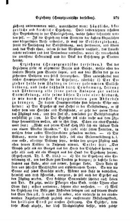 Erziehung, (Hauptgrundsätze derselben)