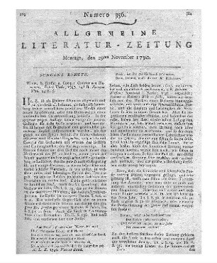 Alxinger, J. B. v.: Sämmtliche Gedichte. Klagenfurt, Laibach: Kleinmayr 1788