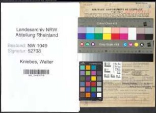 Entnazifizierung Walter Kniebes , geb. 16.04.1898 (Oberstudiendirektor)