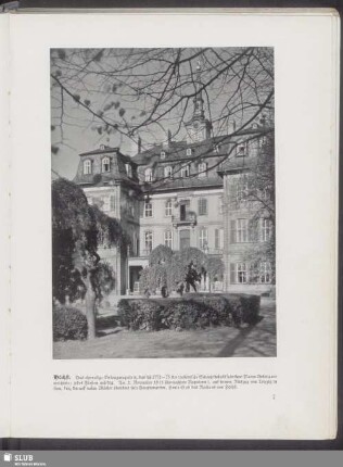 Höchst. Das ehemalige Bolongaropalais, das sich 1772-75 der italienische Schnupftabaksfabrikant Marco Bolongaro errichtete; jedes Fürsten würdig