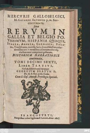 16,3: ... a nundinis Francofordiensibus 1627. vernalibus, ad autumnales usq[ue] eiusdem anni ...