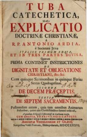 Tuba Catechetica, Id est, Explicatio Doctrinae Christianae