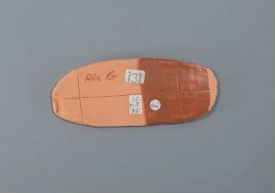 Zungenförmige Brennprobe aus Ton G "131"