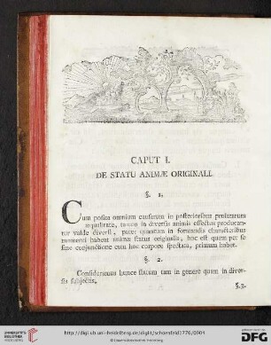Caput I: De Statu Animae Originali