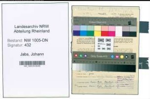 Entnazifizierung Johann Jabs , geb. 02.02.1908 (Elektromonteur)