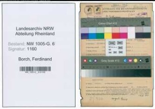 Entnazifizierung Ferdinand Borch , geb. 29.01.1903 (Ingenieur)