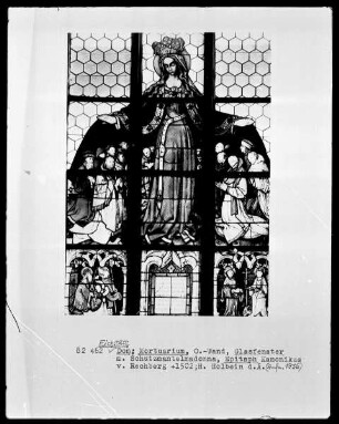 Schutzmantelmadonna, Epitaph des Kanonikus von Rechberg