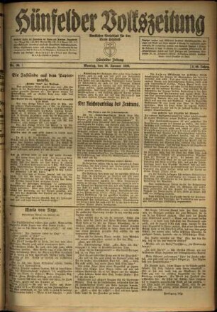 Ausgabe vom Montag, den 26. Januar 1920.