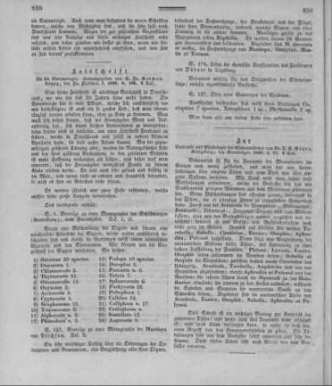 Zeitschrift für die Entomologie / herausgegeben von E[rnst] Fr[iedrich] Germar. - Leipzig : Fr. Fleischer. - [Bd.] I, 1839