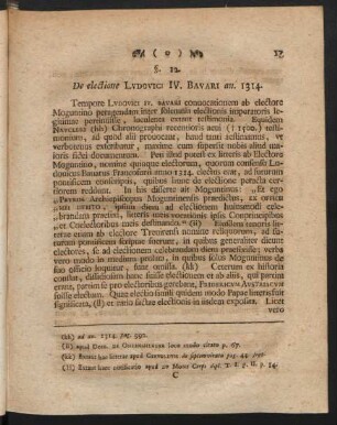 §. 12. De electione Ludovici IV. Bavari an. 1314.