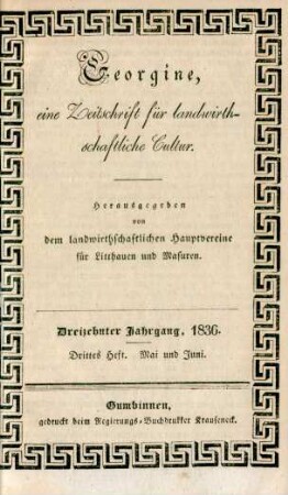 Dreizehnter Jahrgang, 1836. Drittes Heft. Mai und Juni.