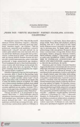 55: "Fidem Fati - Virtute sequemur". Portret Stanisława Augusta z klepsydrą