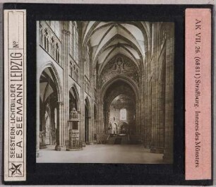 Straßburg: Münster, Inneres (Seestern-Nr. 68811, Reihe AK VII, 26)