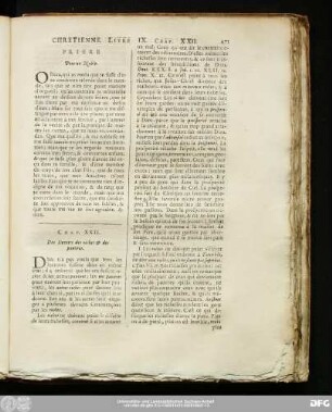 Chap. XXII. Des Devoirs des riches & des pauvres.