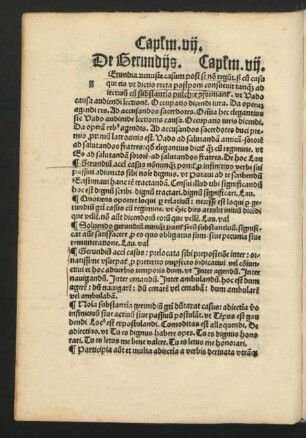 De Gerundiis. Cap[itu]l[u]m .vii.