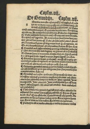 De Gerundiis. Cap[itu]l[u]m .vii.