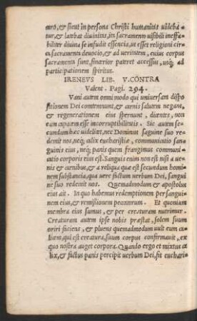 Ireneus Lib. V. Contra Valent. Pagi. 294.