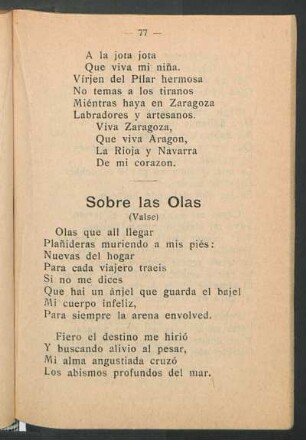Sobre las olas : (Valse)