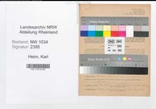 Entnazifizierung Karl Heim , geb. 00.00.0000 (Oberstleutnant)