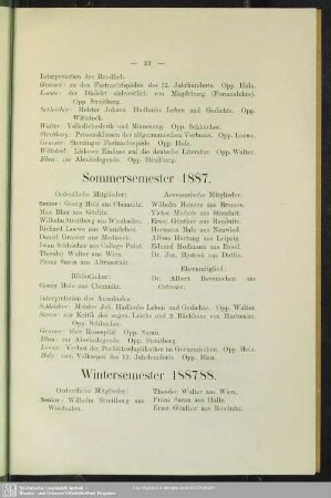 Wintersemester 1887/88