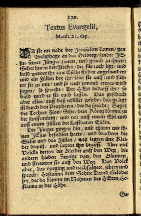 Textus Evangelii.