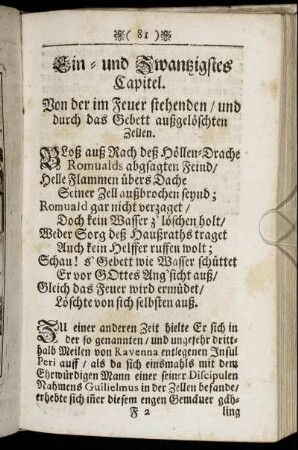 Ein- und Zwantzigstes Capitel – Fünff- und Zwantzigstes Capitel