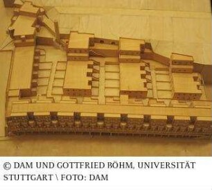 Wohnbebauung Talstraße - Modell der Gesamtanlage mit Massenmodell