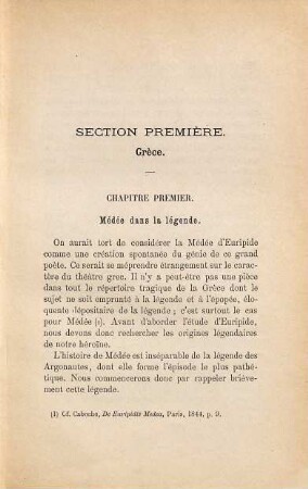 Médée : Étude de littérature comparée par Léon Mallinger