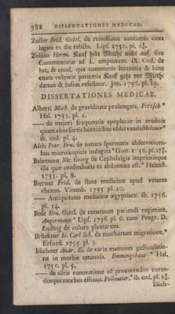 Dissertationes Medicae