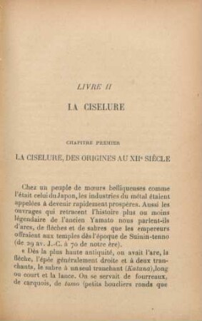 Chapitre premier. La ciselure, des origines au XIIe siècle