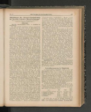 Mitteilungen der "Zentral-Geschäftsstelle für Deutsch-Türkische Wirtschaftsfragen".