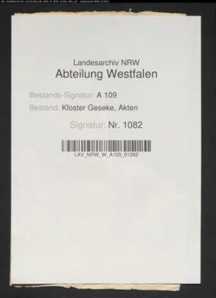 Entsetzung der Pröpstin Catharina v. Brencken.