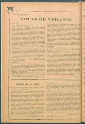 De la otra orilla : Notas de veraneo