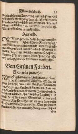 Von Grünen Farben.