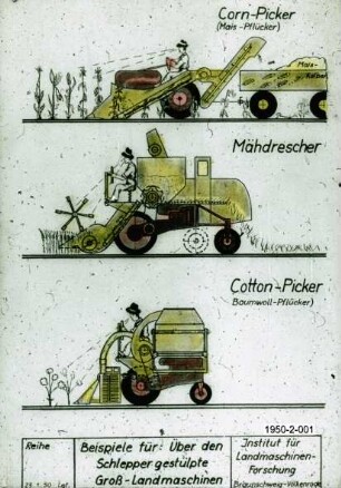 Beispiele für "Über den Schlepper gestülpte Groß-Landmaschinen"