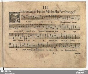III. Introitus in Festo Michaelis Archangeli